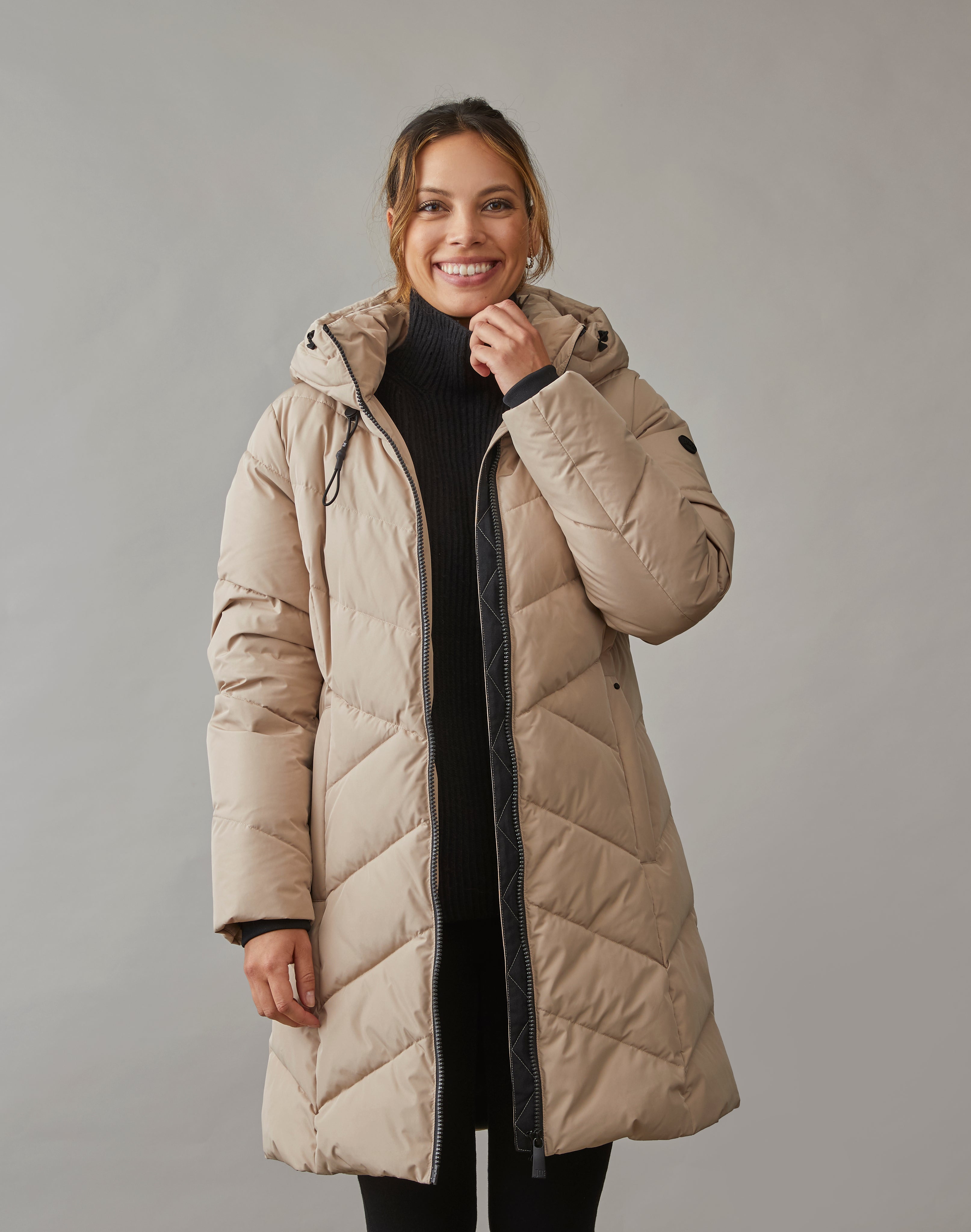 Junge Katrine Lang Dame Vinterjakke Kv. 80 13-Cream